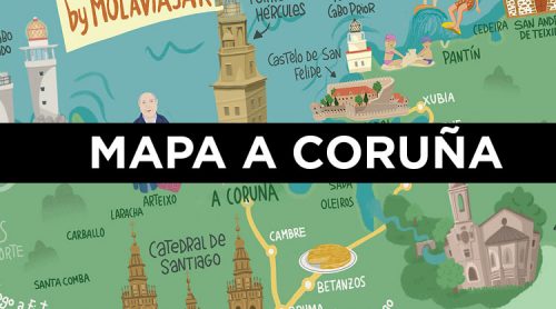 Mapa de A Coruña Mola Viajar