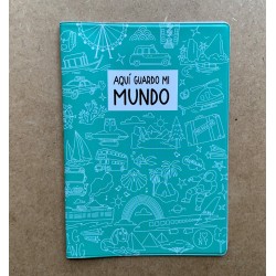 Funda Pasaporte: Aquí guardo mi mundo