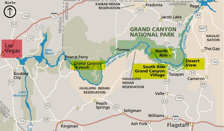 Qué zona del Gran Cañón del Colorado NP visitar - Foro Costa Oeste de USA