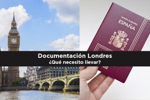 magen combinada del Big Ben y un pasaporte para ir a Londres