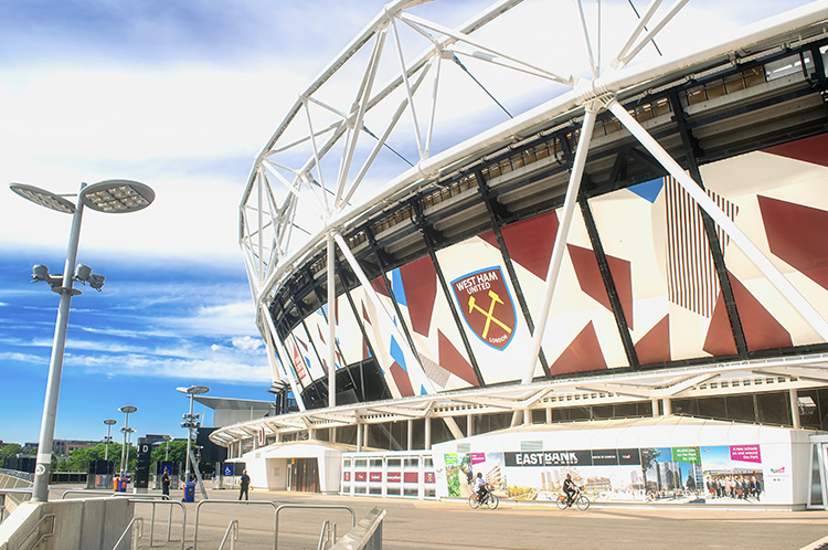 Exterior del Estadio Olímpico también estadio del West Ham