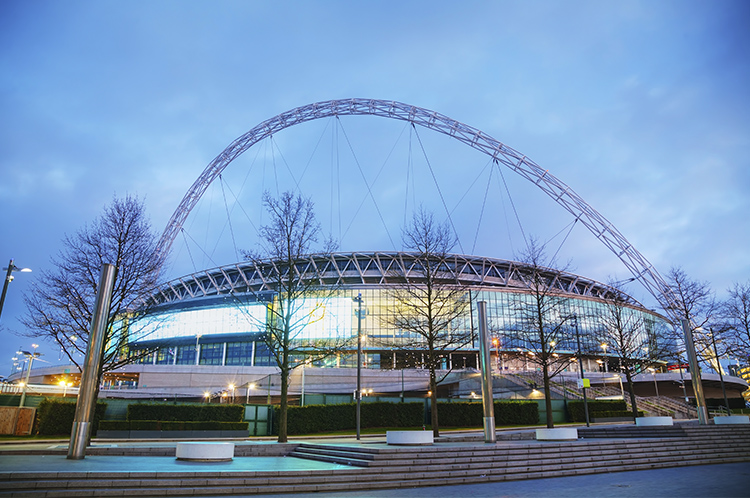 Exterior del Estadio de Wembley