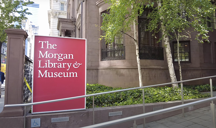 Cartel de Morgan Library Nueva York