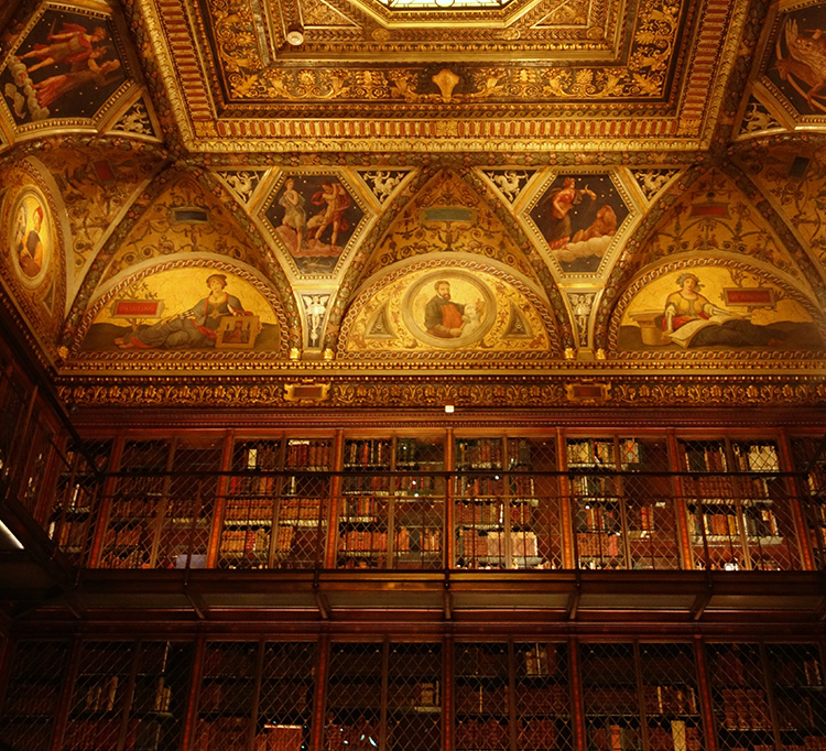 Interior de la Morgan Library