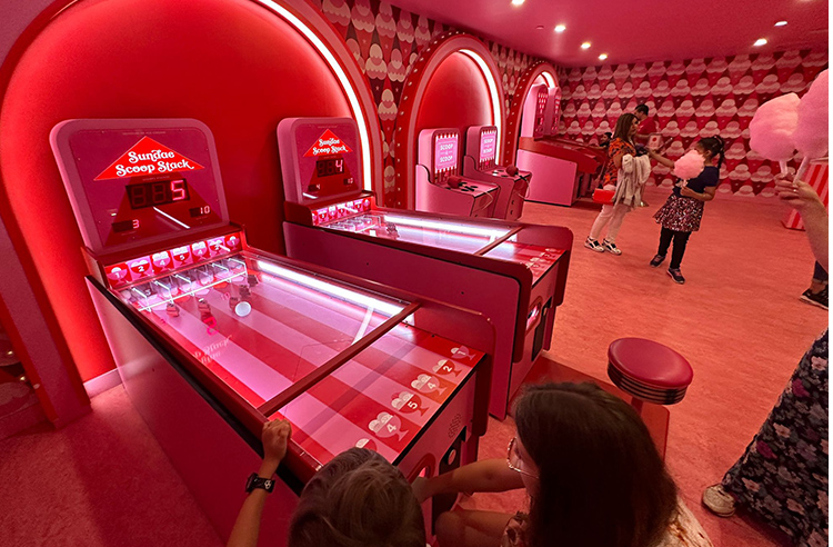 Sala de juegos del Museo del Helado de NY