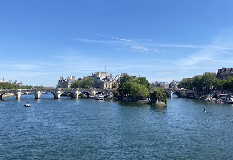 El Pont des Arts de París sobre el Sena