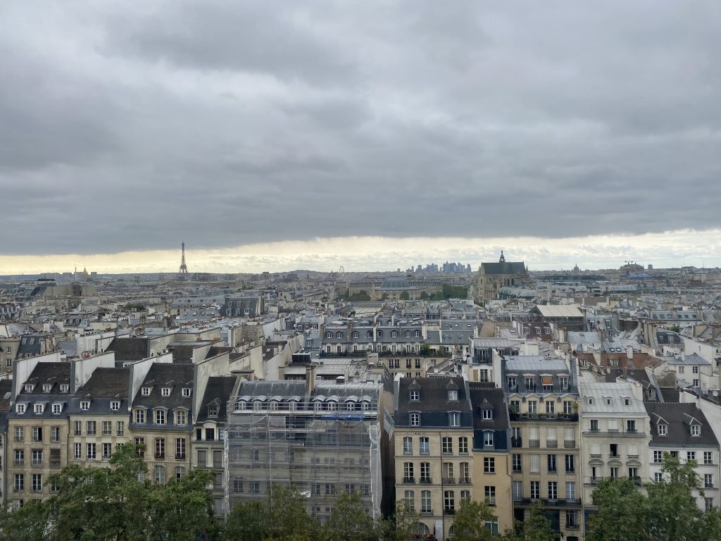 Vistas De la Torre Eiffel desde la torre Saint Jacques