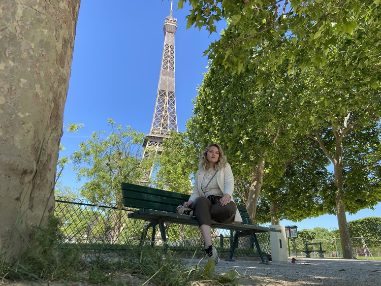 vistas de la torre eiffel desde campo de marte