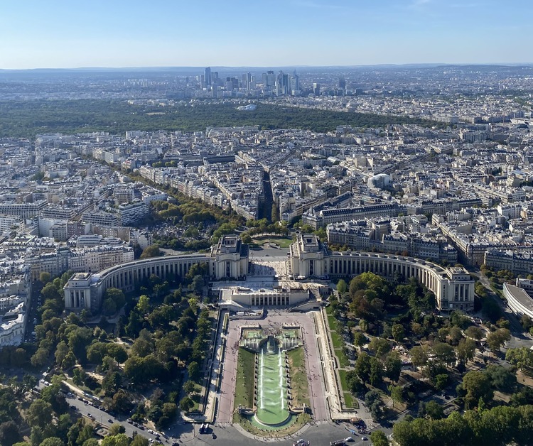 mirador de la torre eiffel vistas a trocadero