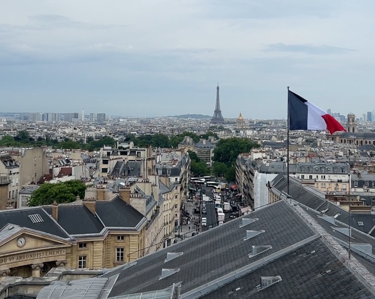 vistas desde la cúpula del panteón de París