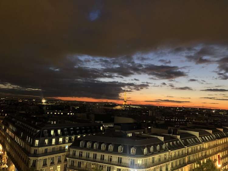 vistas de paris desde galeries lafayette