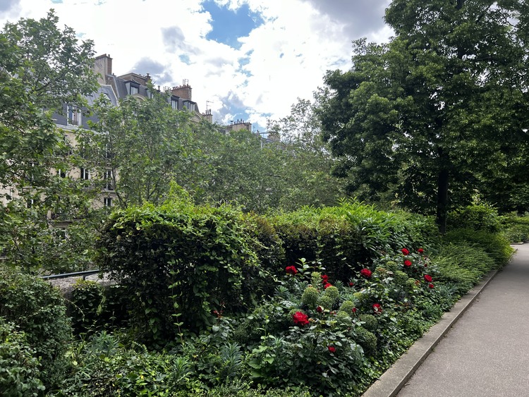 Coulée Verte París en el barrio de la Bastilla