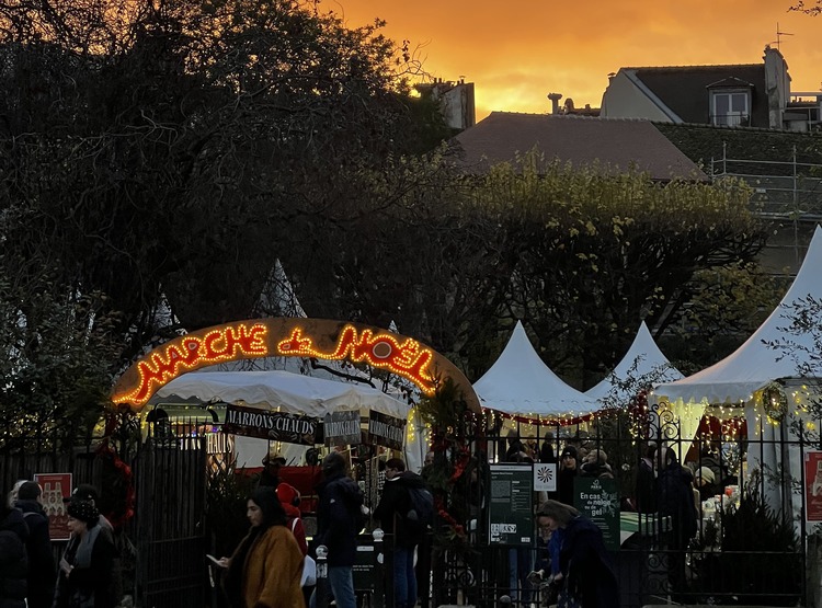 mercadillo navideño en París