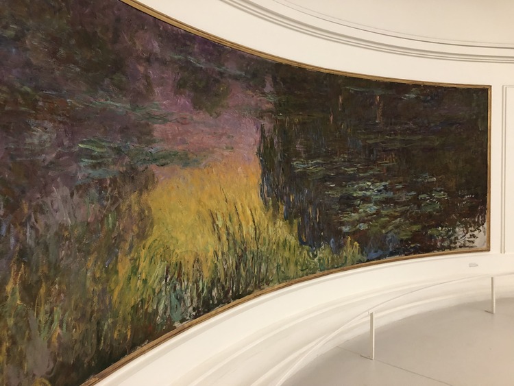 foto del interior del Museo de l'Orangerie en París