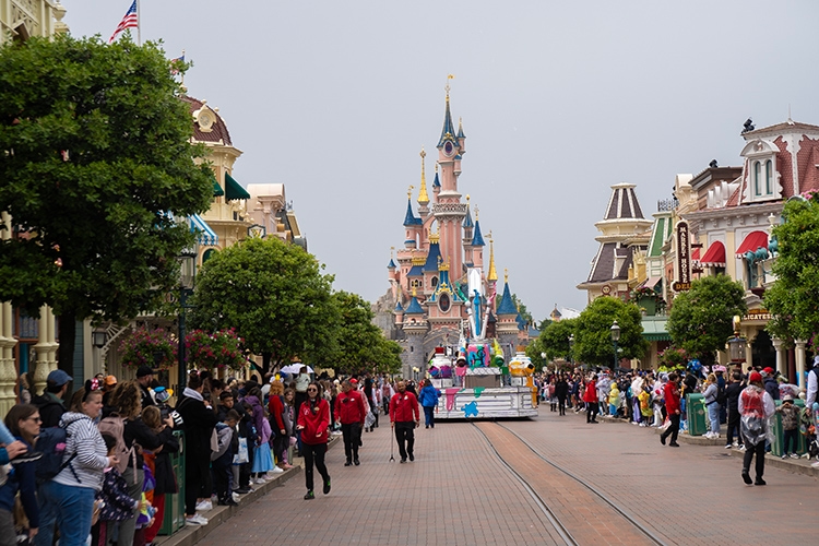 El castillo de princesas al final de Main Street