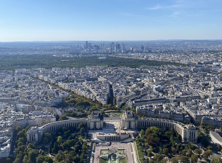 Vista de París desde la tercera planta De la Torre Eiffel